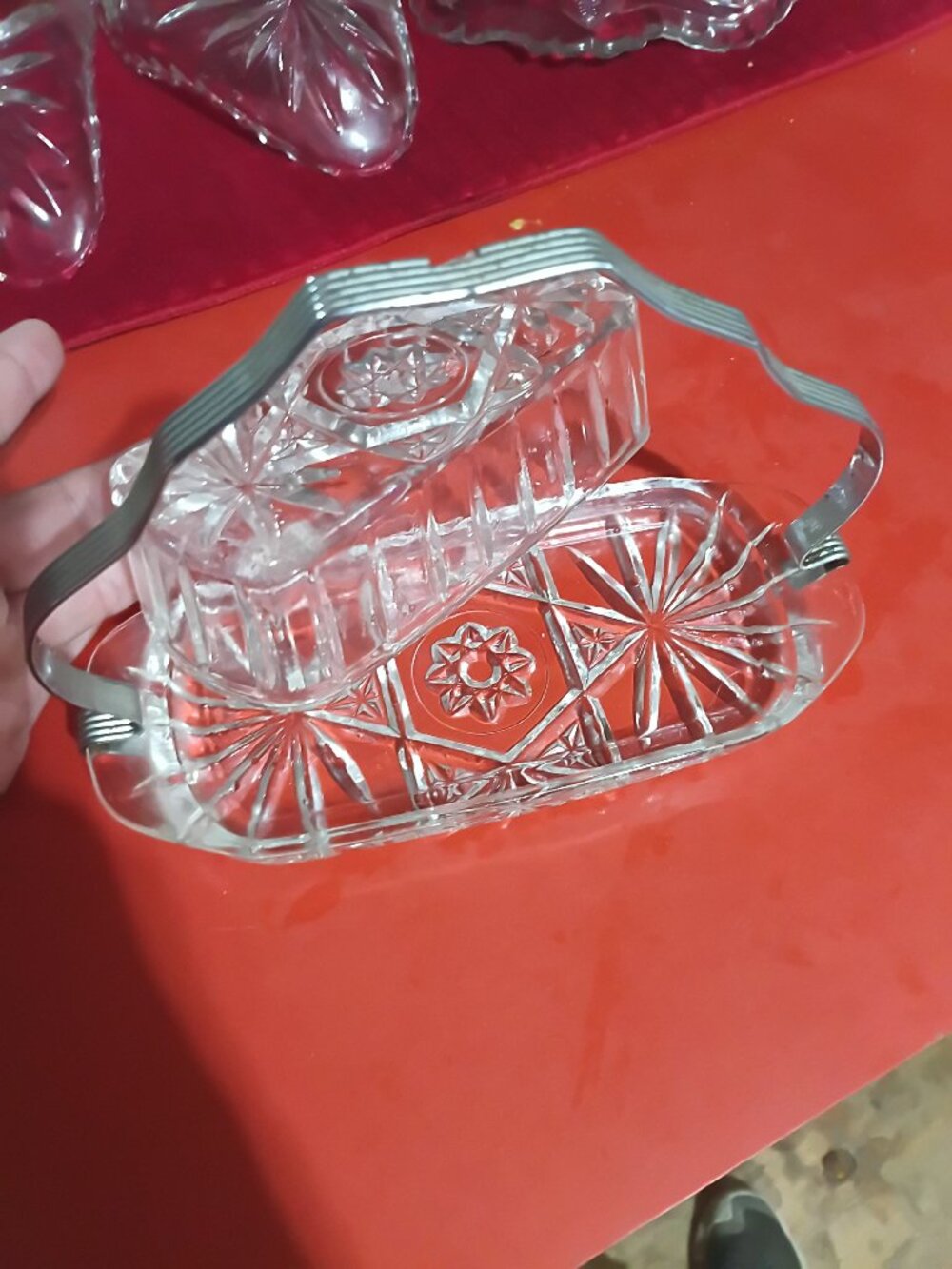 Anchor Hocking butter dish